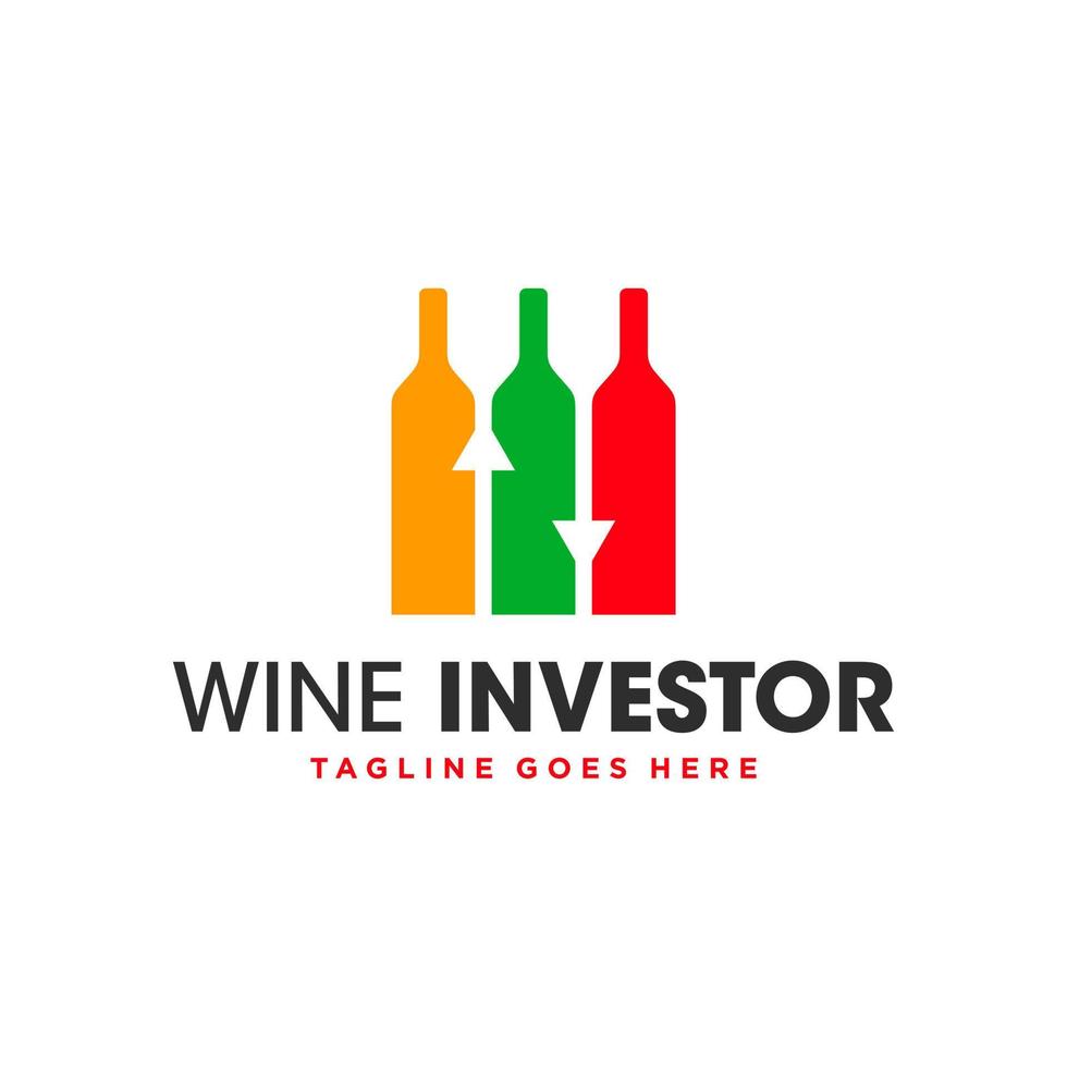 wine investment business illustration logo design 7497832 Vector Art at