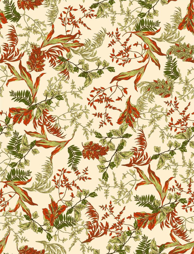 autumn foliage pattern perfect for fabric and decoration vector