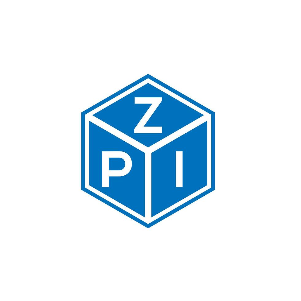 diseño de logotipo de letra zpi sobre fondo blanco. concepto de logotipo de letra inicial creativa zpi. diseño de letras zpi. vector