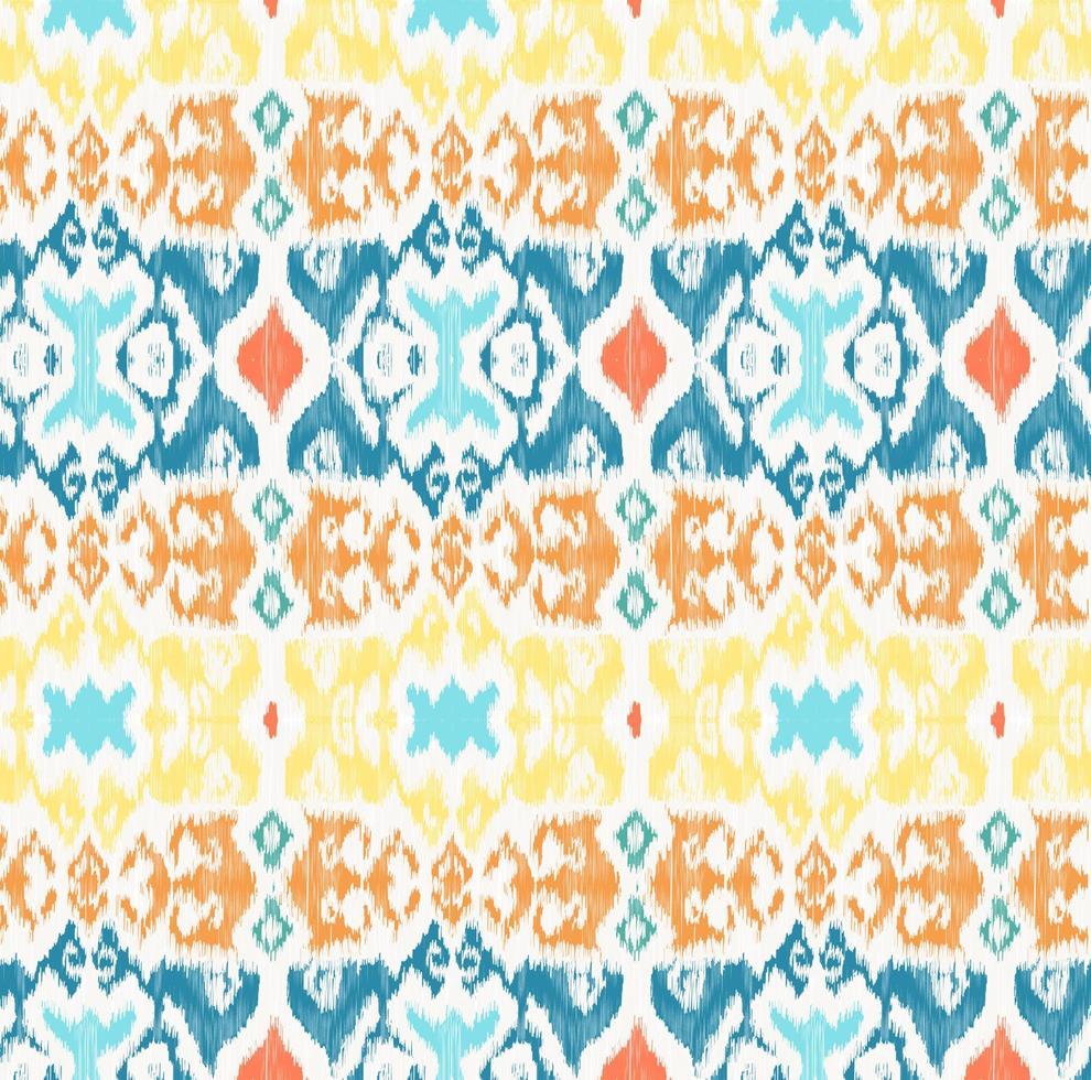 ikat style Pattern. Perfect for fabrics and decoration vector