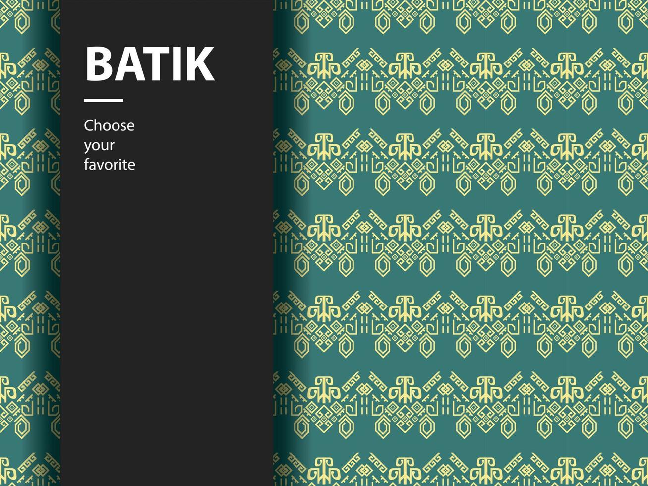 étnico batik vector indonesio patrón moda sin costura vintage textil abstracto plano cultura arte