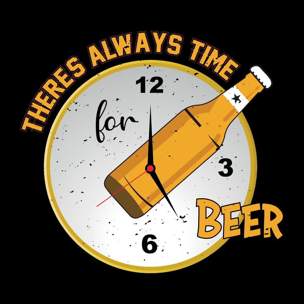 vector libre de diseño de camiseta de cerveza