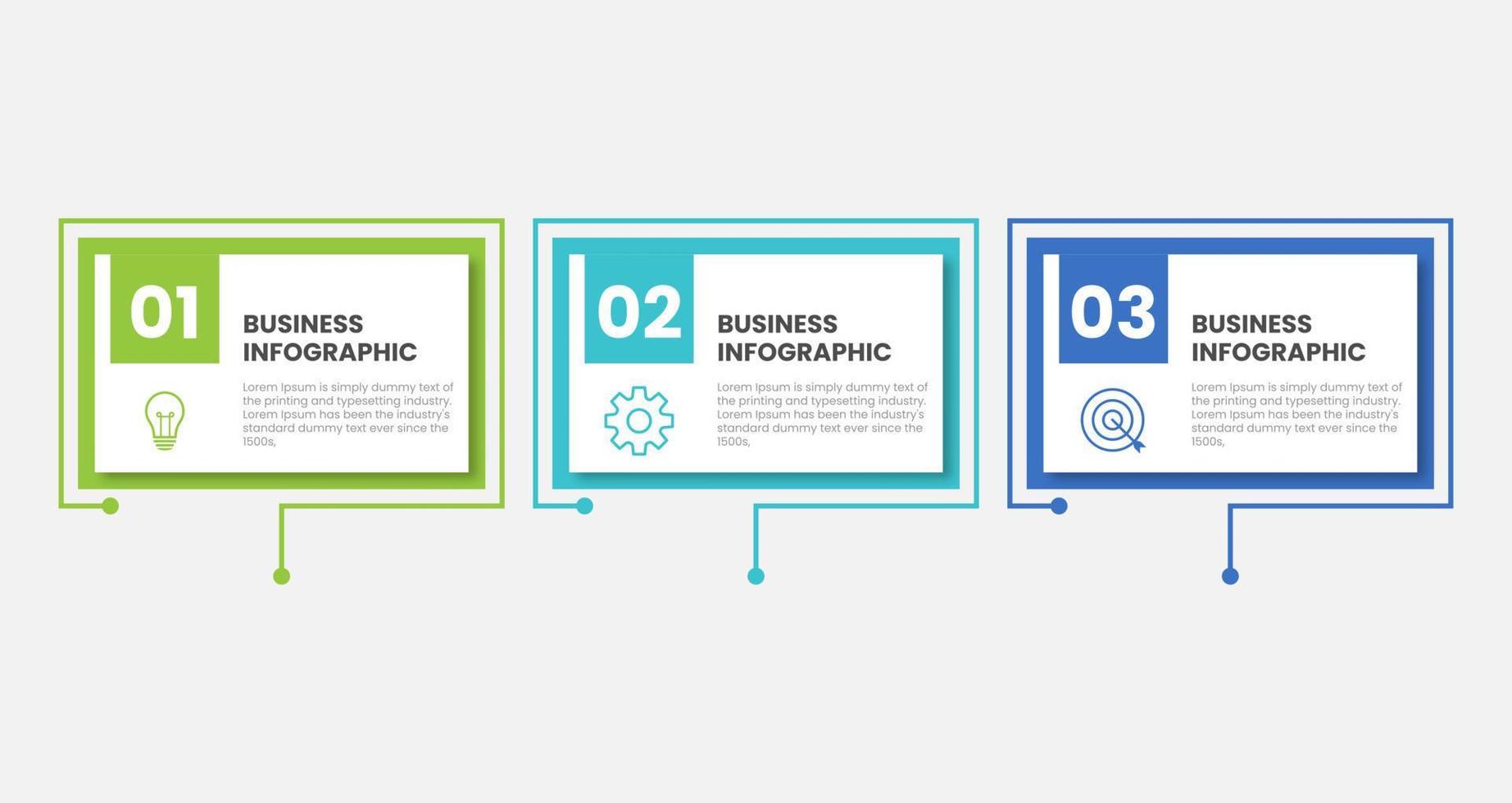Timeline infographic design element and number options. Business concept with 3 steps. Can be used for workflow layout, diagram, annual report, web design. Vector business template for presentation.