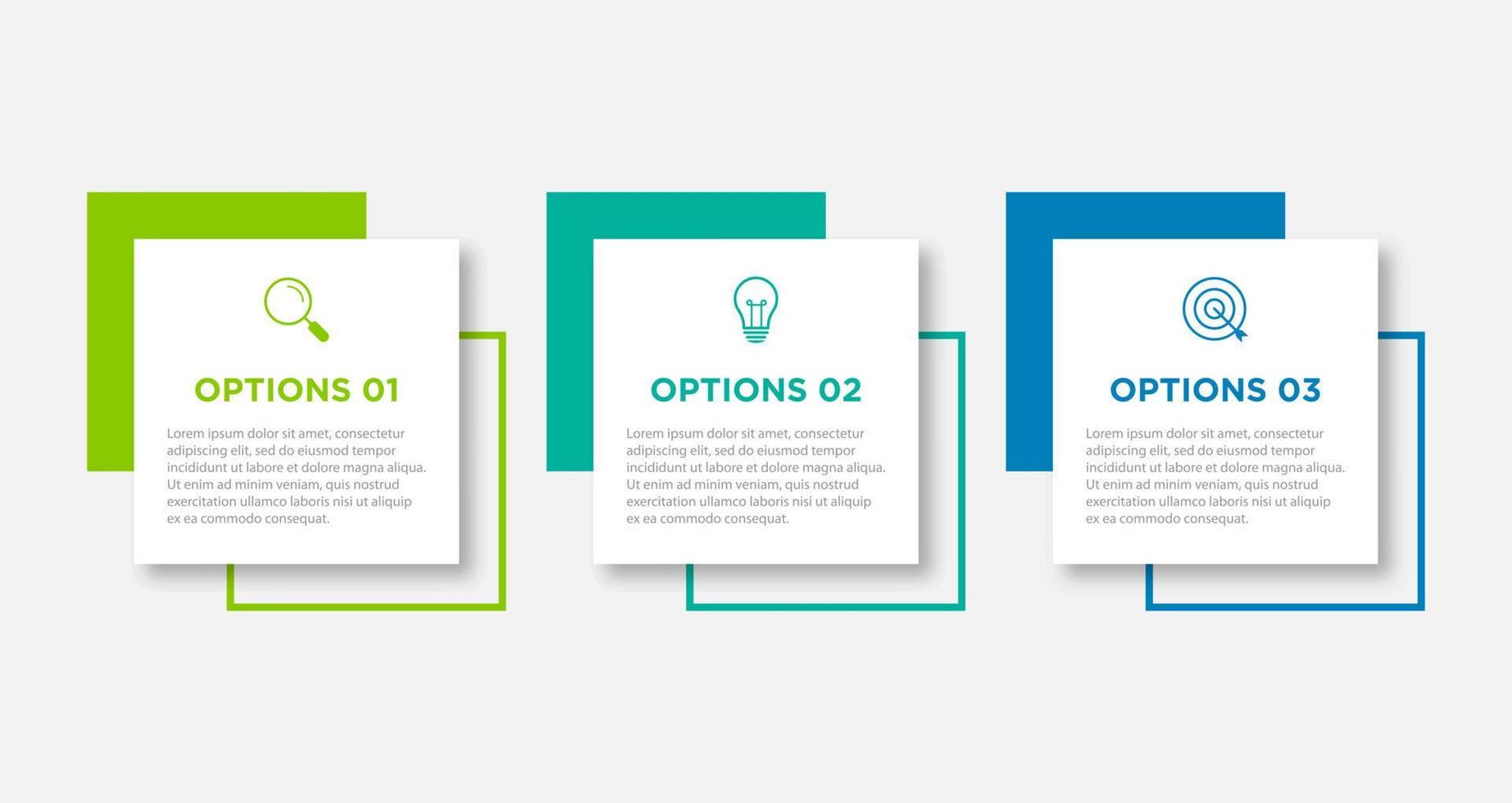 Timeline infographic design element and number options. Business concept with 3 steps. Can be used for workflow layout, diagram, annual report, web design. Vector business template for presentation.