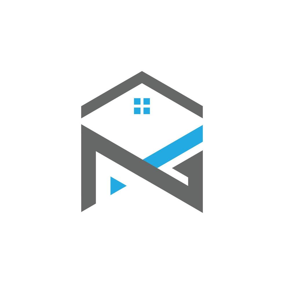 home letter costuction vector