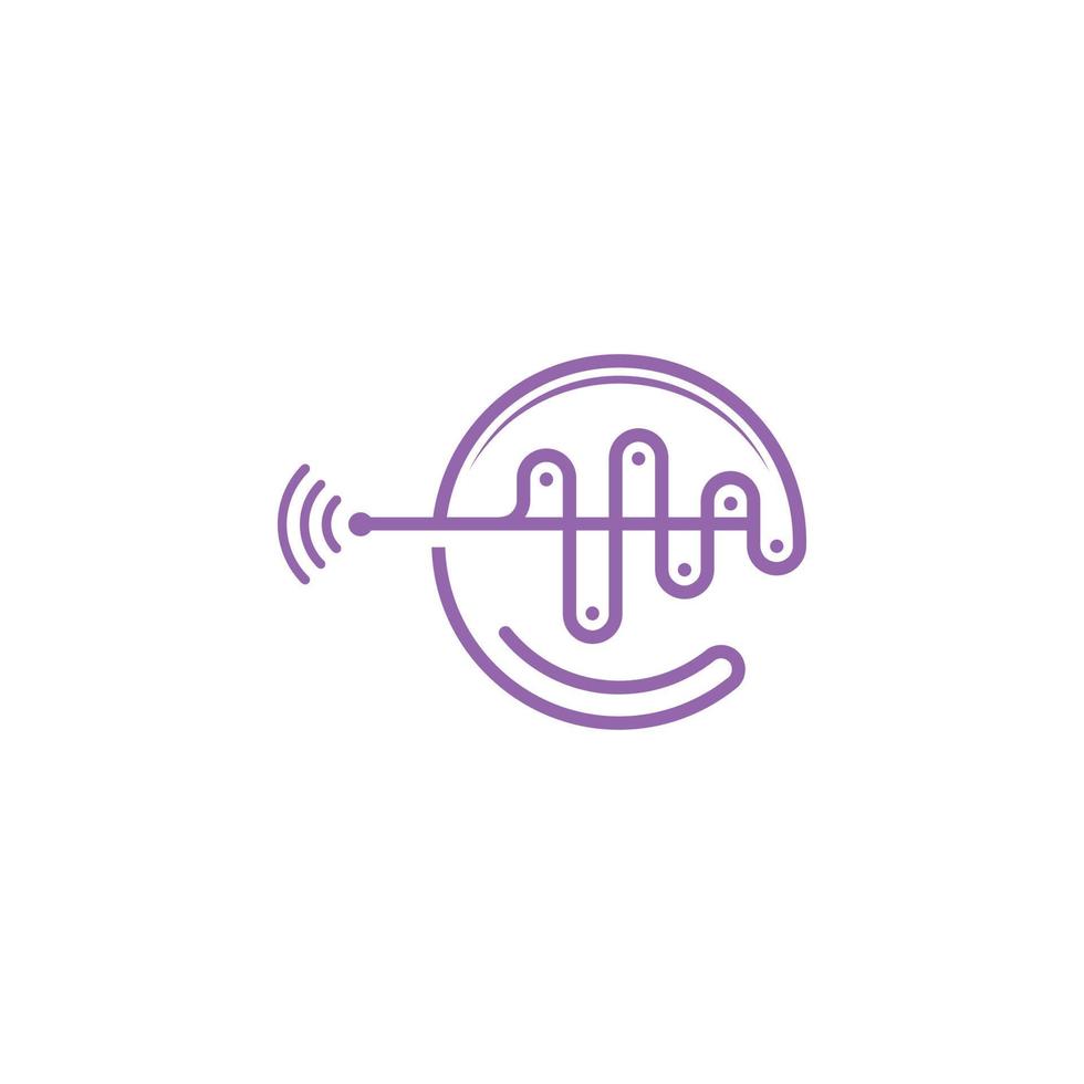 Letter e software digital tech logo vector