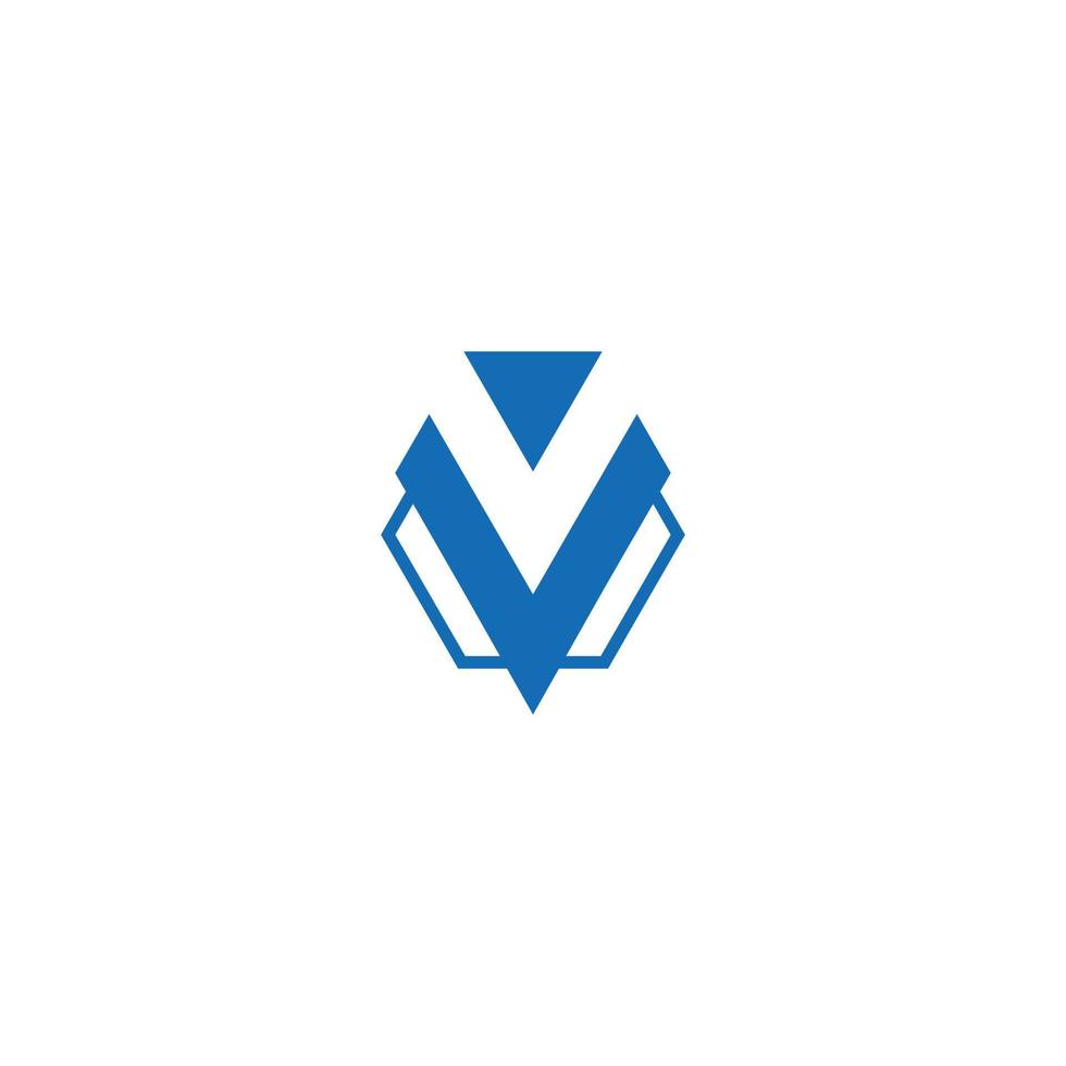 V Bot Logo design Vector
