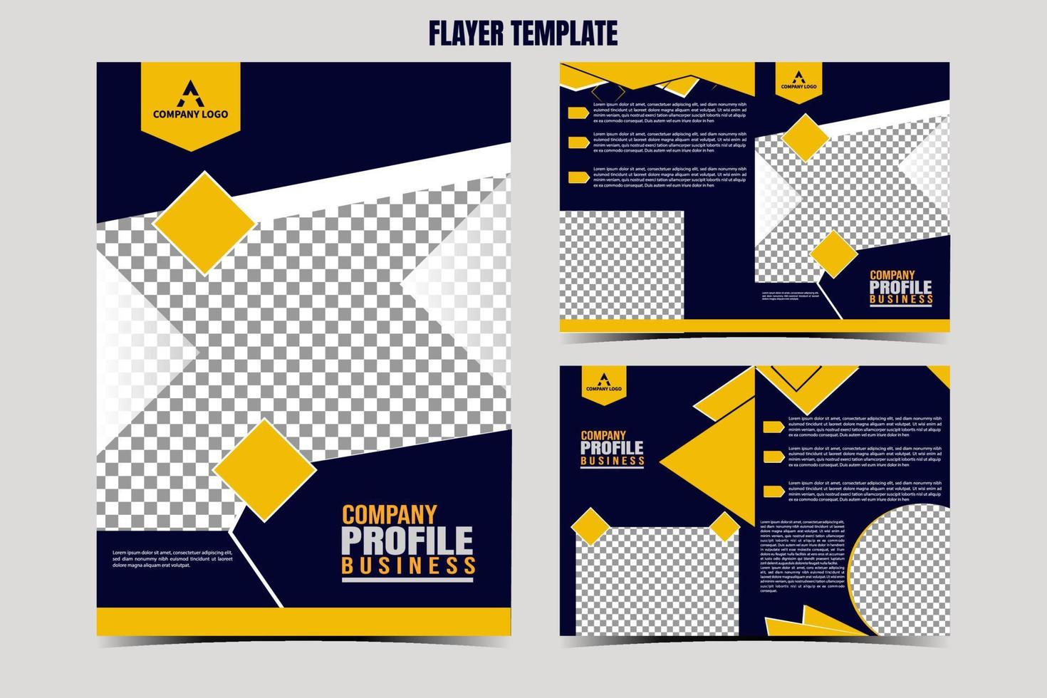 template layout design with cover page for company profile, annual report, brochure, flyer, presentation, magazine, booklet. and a4 size scale for editing. vector