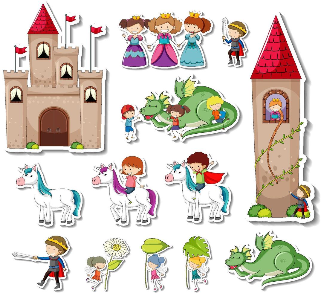 conjunto de pegatinas de personajes de cuentos de hadas 7498252 Vector en Vecteezy conjunto de pegatinas de personajes de cuentos de hadas 7498252 Vector en Vecteezy