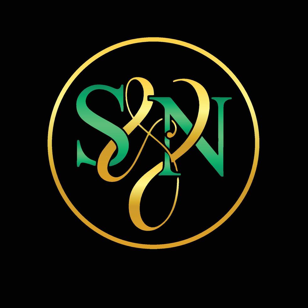 Alphabet letters Initials Monogram logo SN, NS, S and NYS or N and S free to downloads designs vector