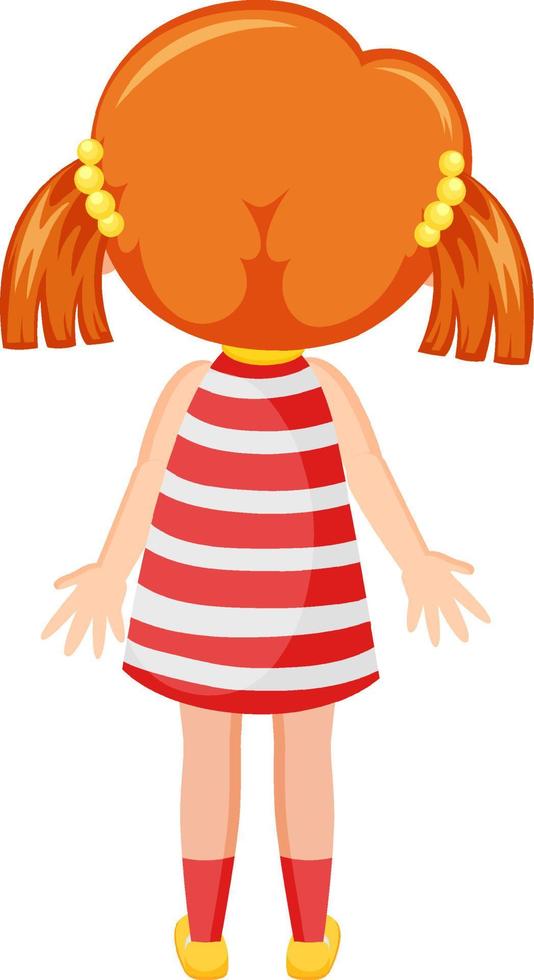 Back of a little girl cartoon character 7498537 Vector Art at Vecteezy Back of a little girl cartoon character 7498537 Vector Art at Vecteezy