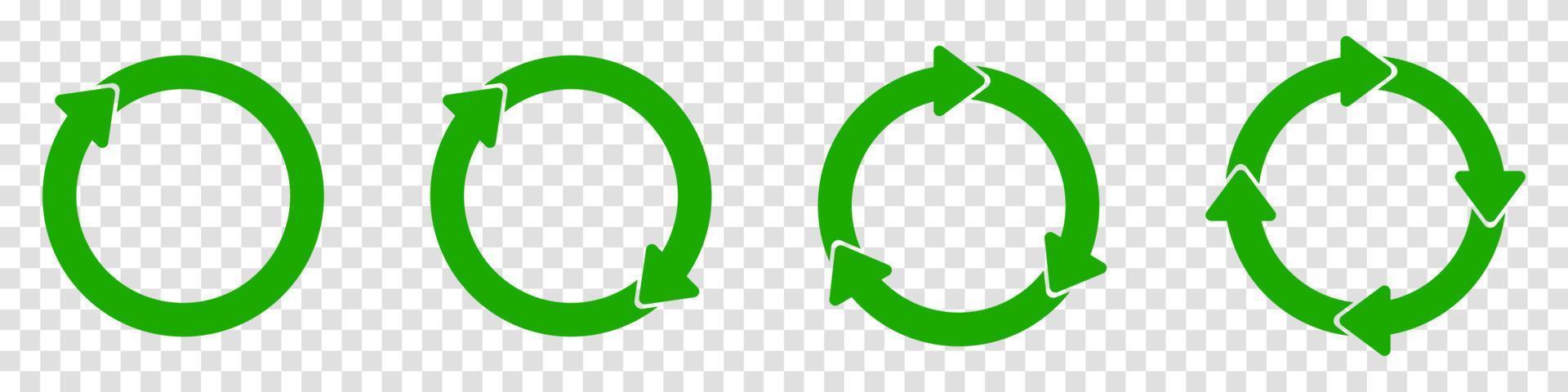 Recycle green vector icons. Recycle Recycling symbol. Vector illustration