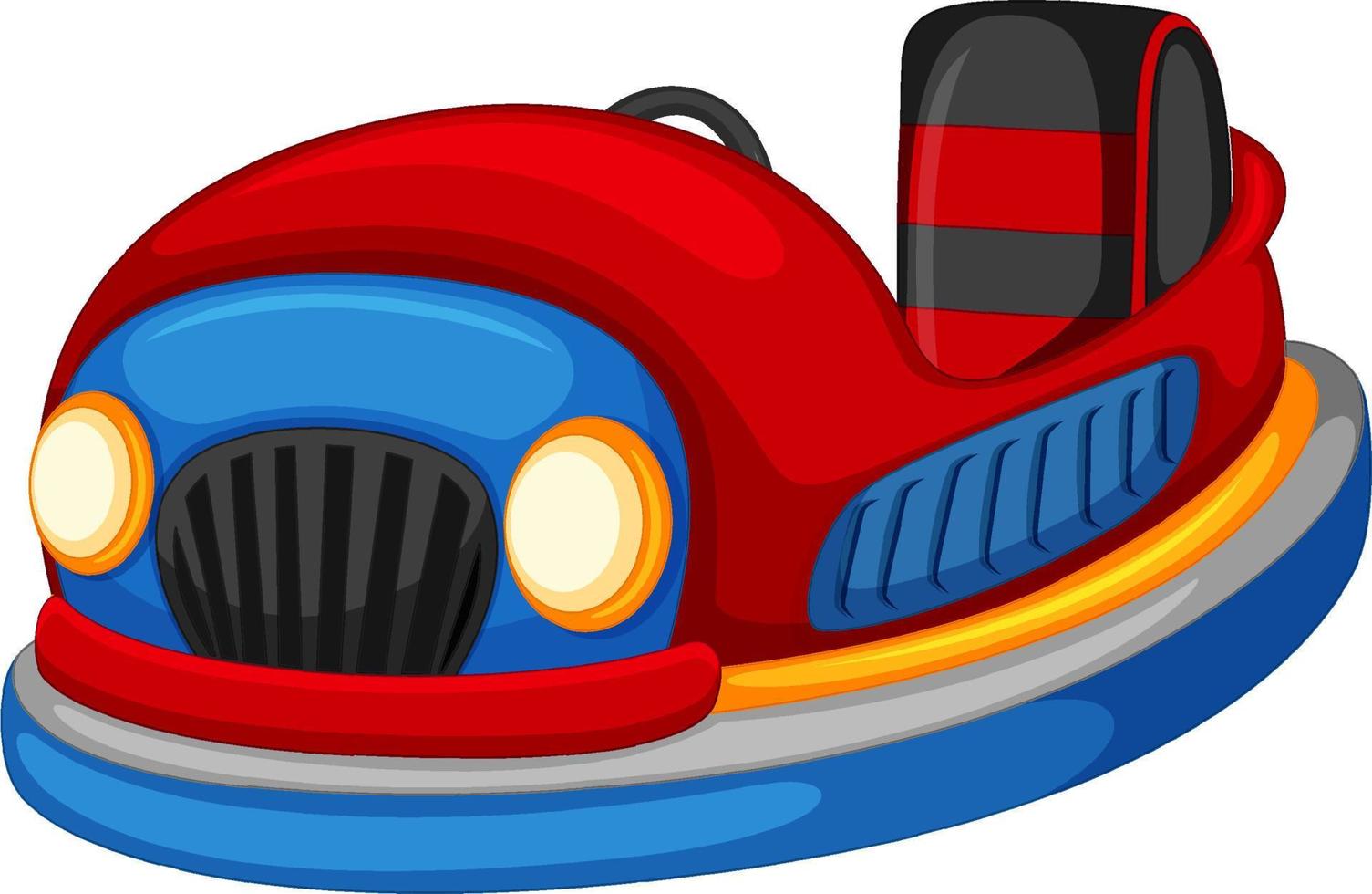 coche de choque en estilo de dibujos animados vector