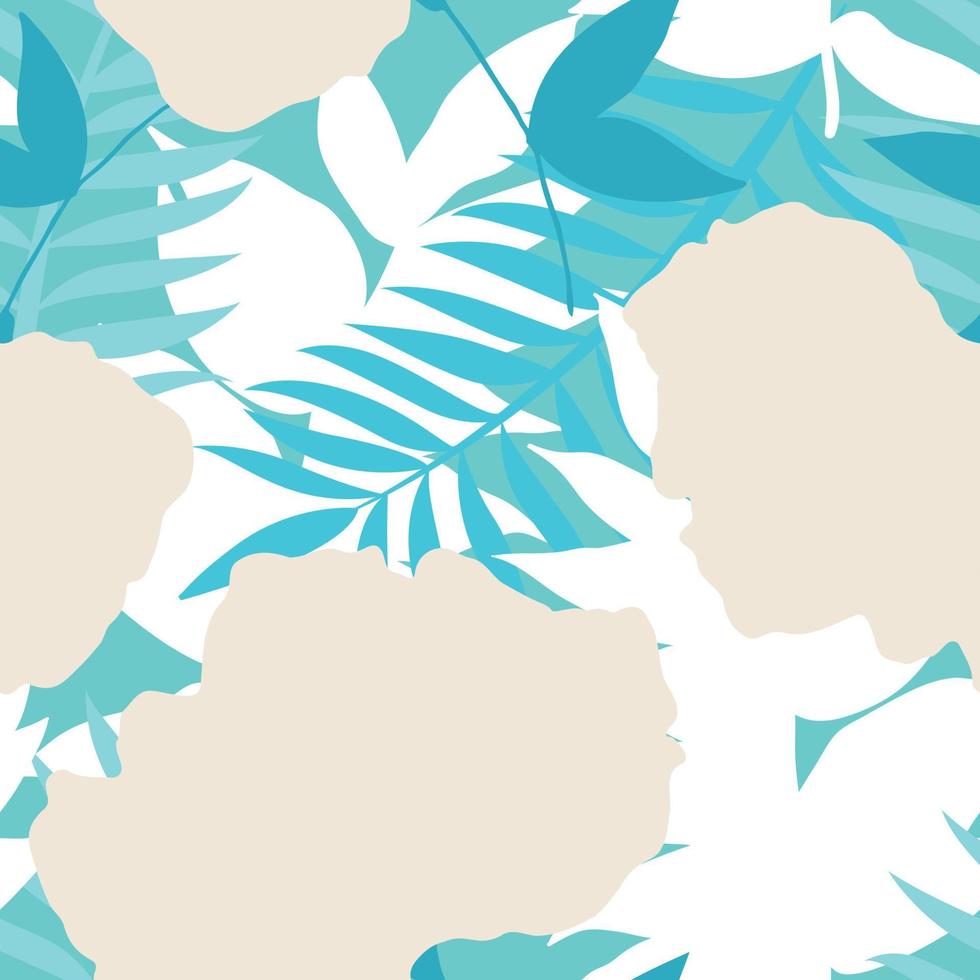 de patrones sin fisuras con flores y hojas de primavera. fondo dibujado a mano. patrón floral para papel tapiz o tela. azulejo botánico. vector
