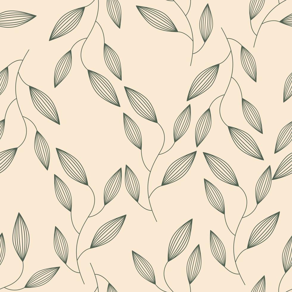 fondo transparente en estilo natural. patrón de la vendimia ornamento geométrico. elementos de hojas. ilustración vectorial uso para papel tapiz, papel de embalaje de impresión, textiles. vector