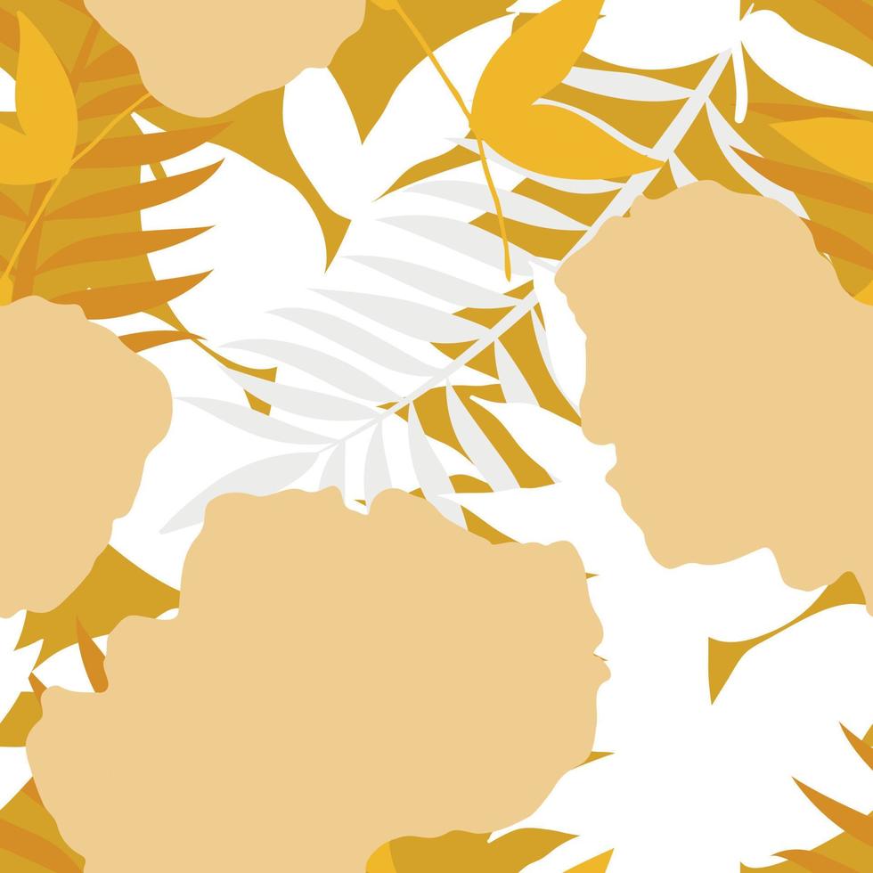 Seamless pattern with spring flowers and leaves. Hand drawn background. floral pattern for wallpaper or fabric. Botanic Tile. vector
