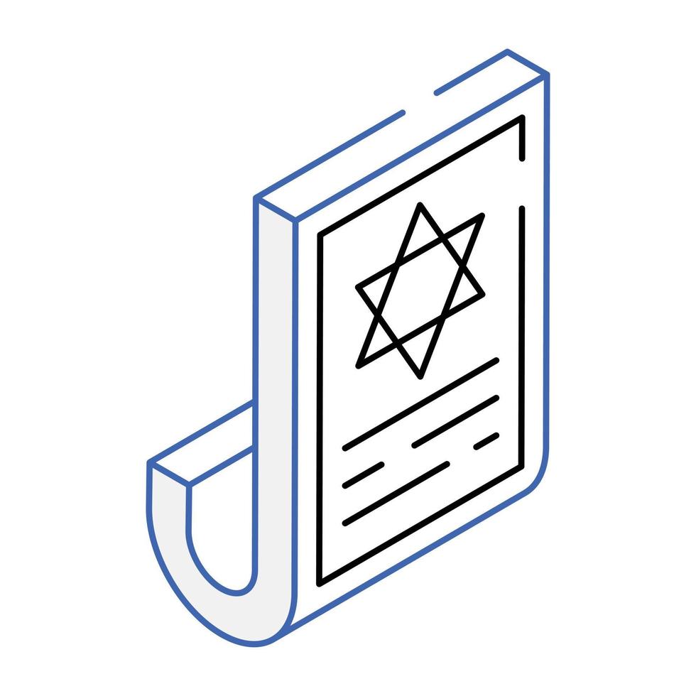 Check this isometric icon of spell paper vector
