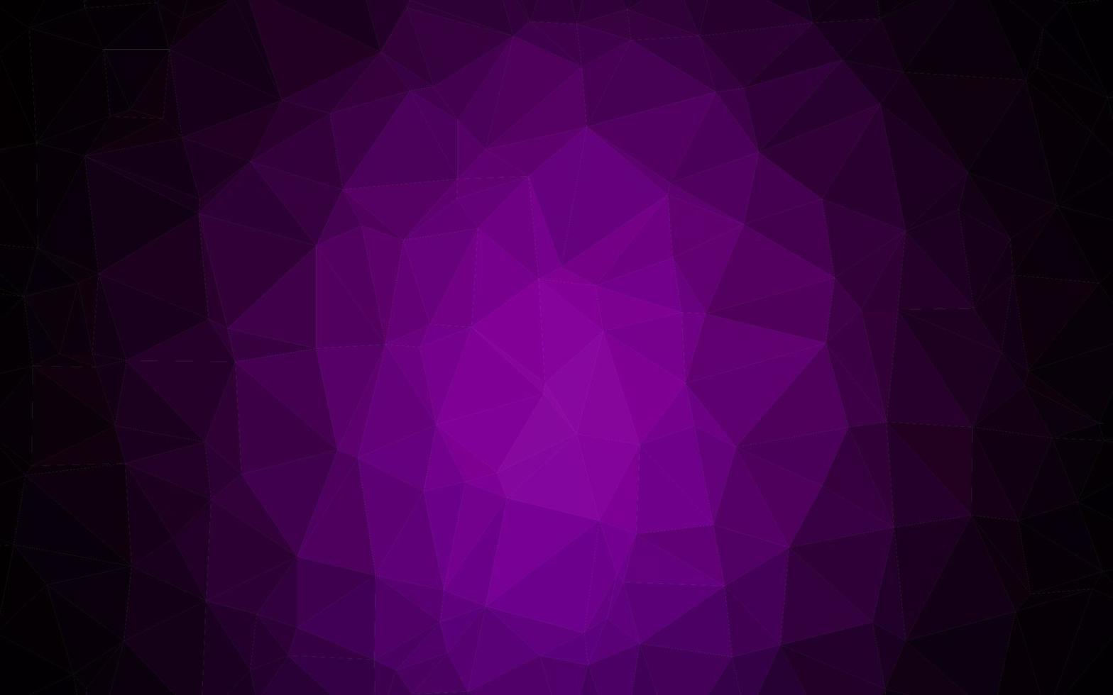 Dark Purple vector polygon abstract background.