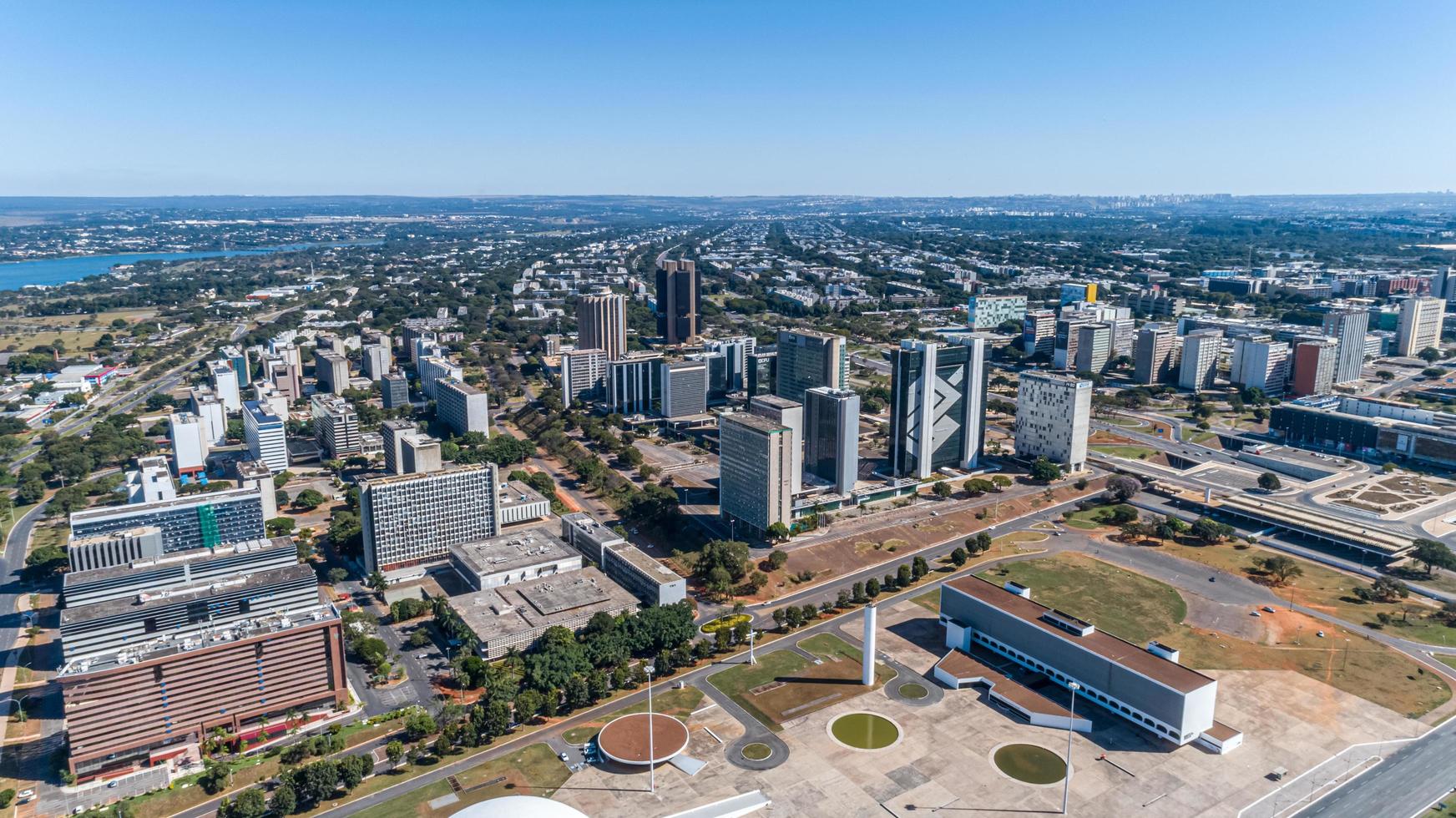 brasilia, distrito federal brasil alrededor de junio de 2020 foto aérea de brasilia, capital de brasil.