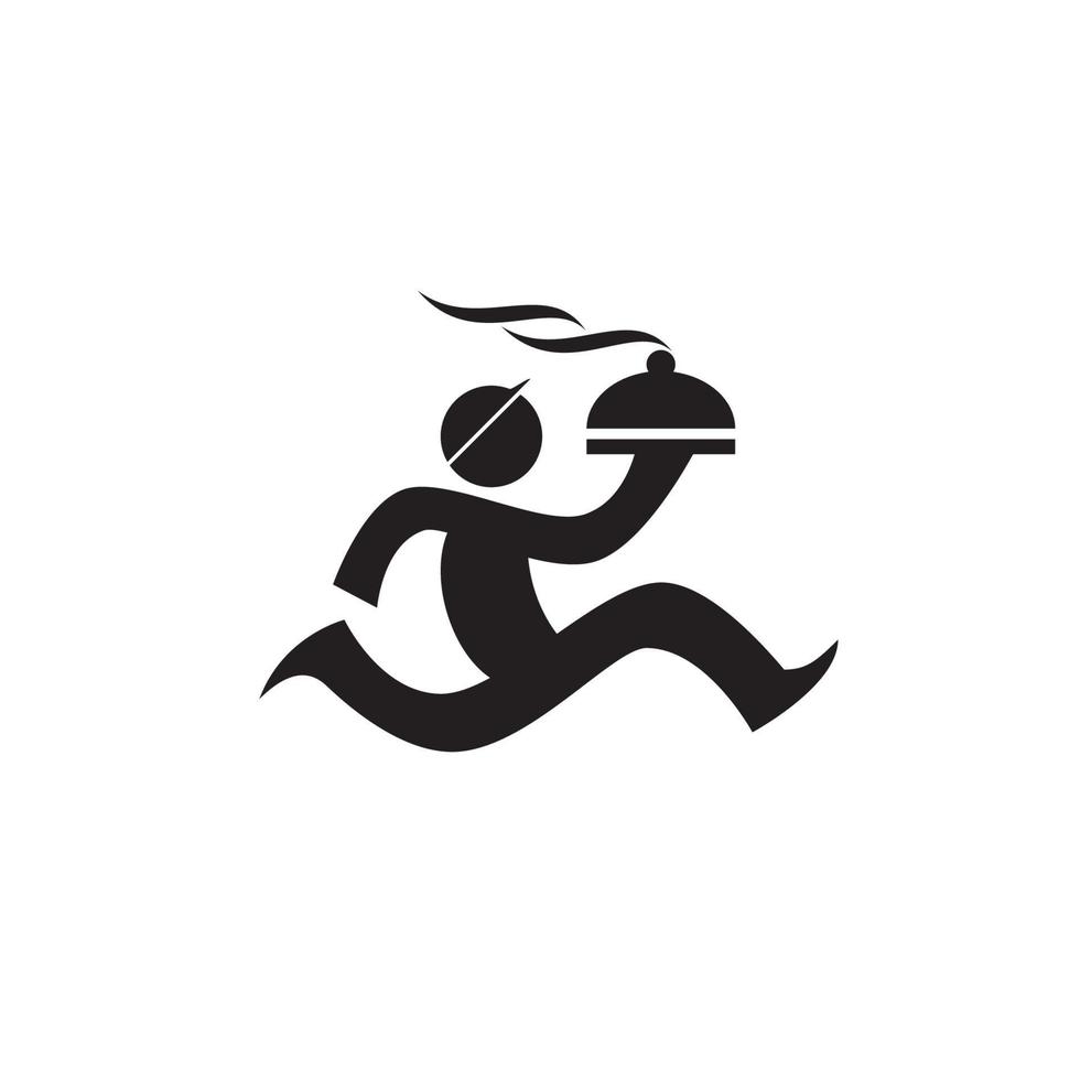 logotipo de imagen prediseñada de icono de entrega de alimentos. ilustración vectorial sencilla vector