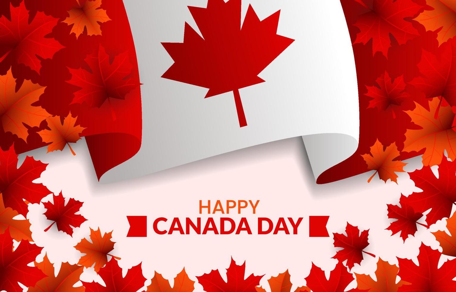 Canada Day Background vector