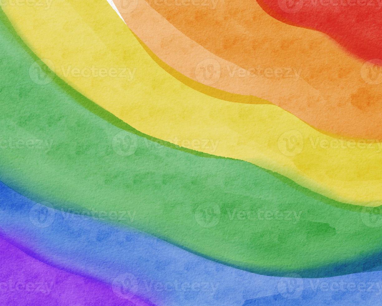 LGBT  Pride month watercolor texture concept.Rainbow  background photo