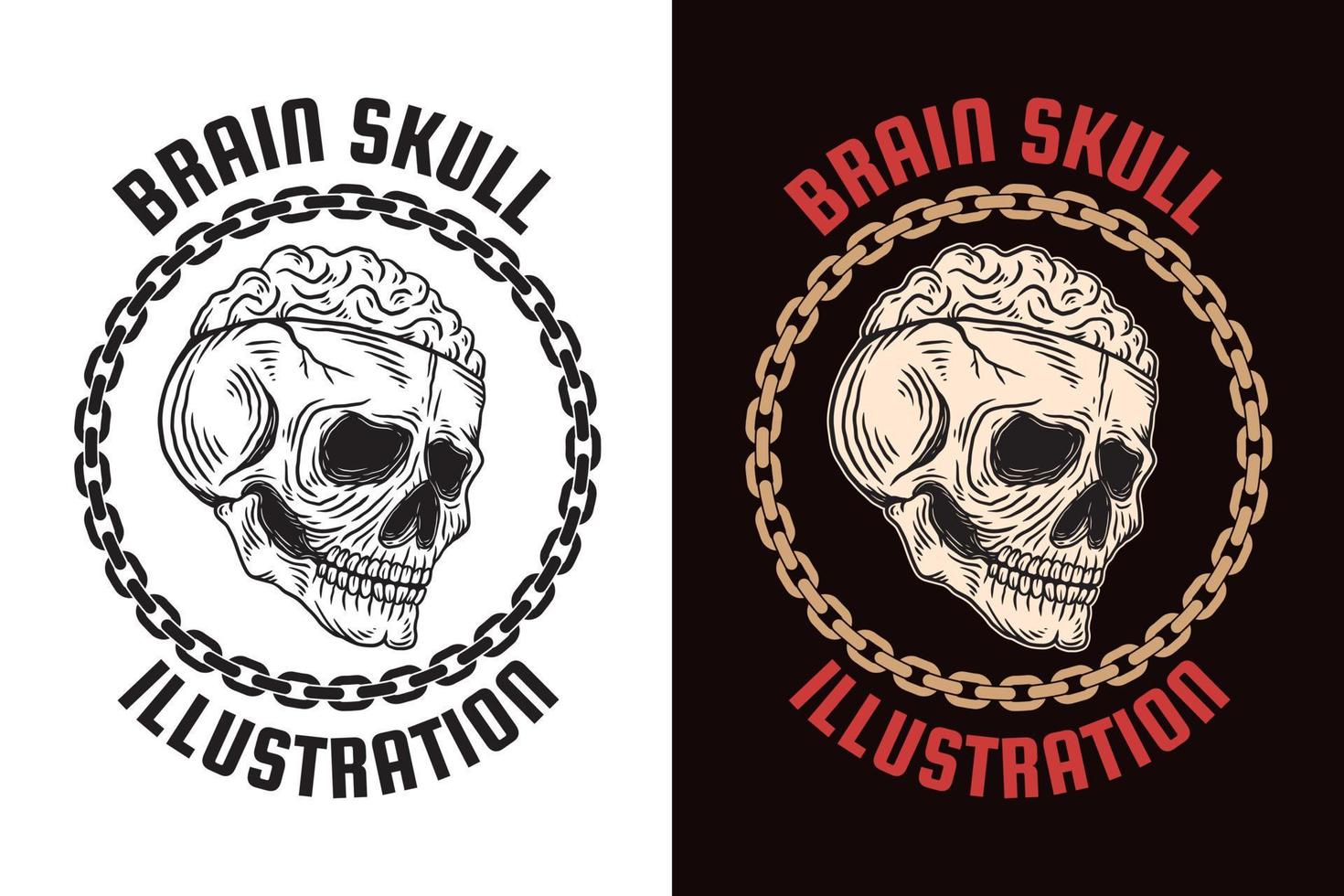Set Dark illustration Skull Bones Head Hand drawn Hatching Outline Style Mystical Celestial Symbol Tattoo Merchandise T-shirt Merch vintage vector