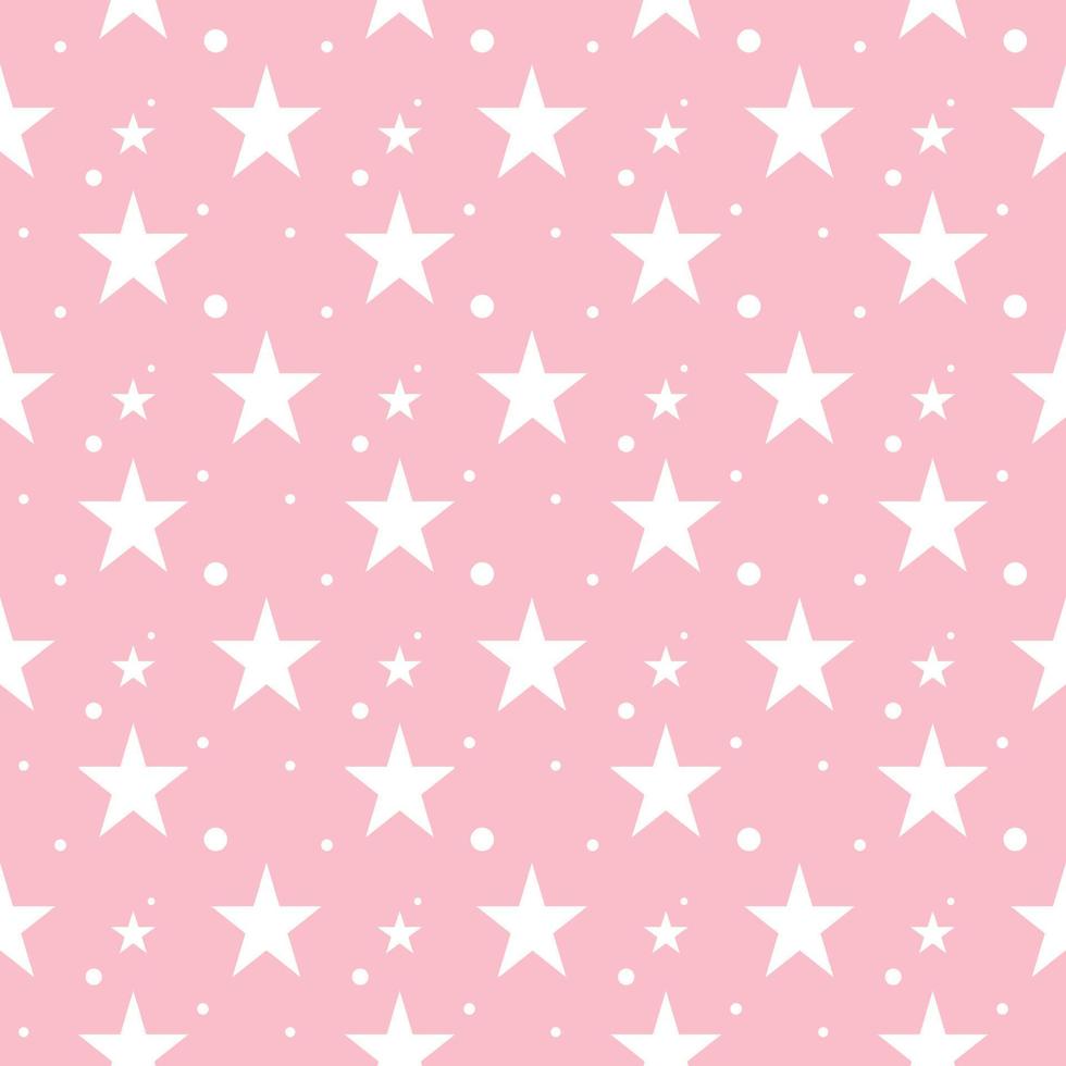Repeat star on pink background vector