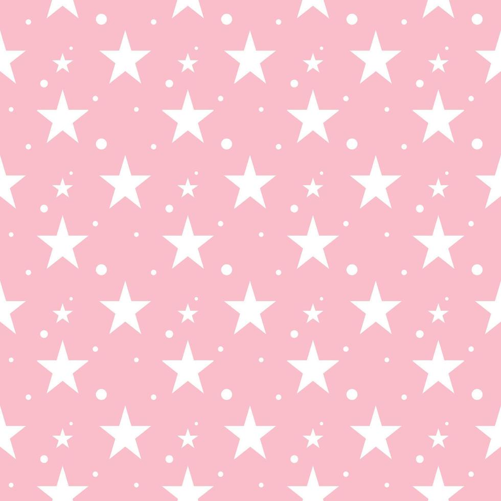 Repeat star on pink background vector