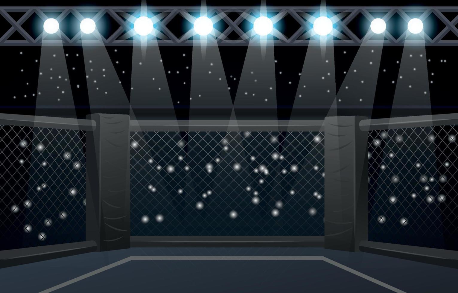 Sport MMA Stage Background vector