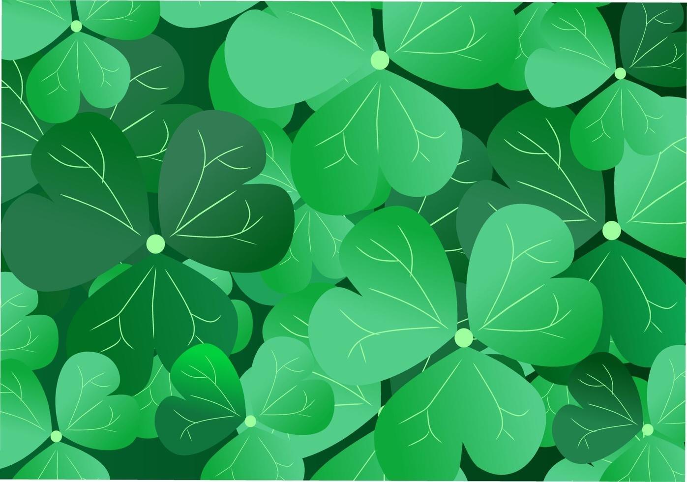 Green clover leaf vector