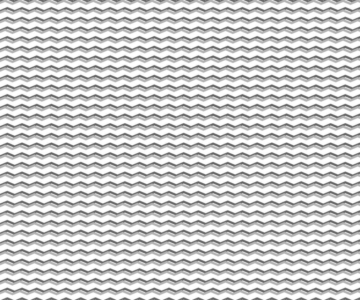 Wave, zigzag lines pattern. Black wavy line on white background. Texture vector - illustration