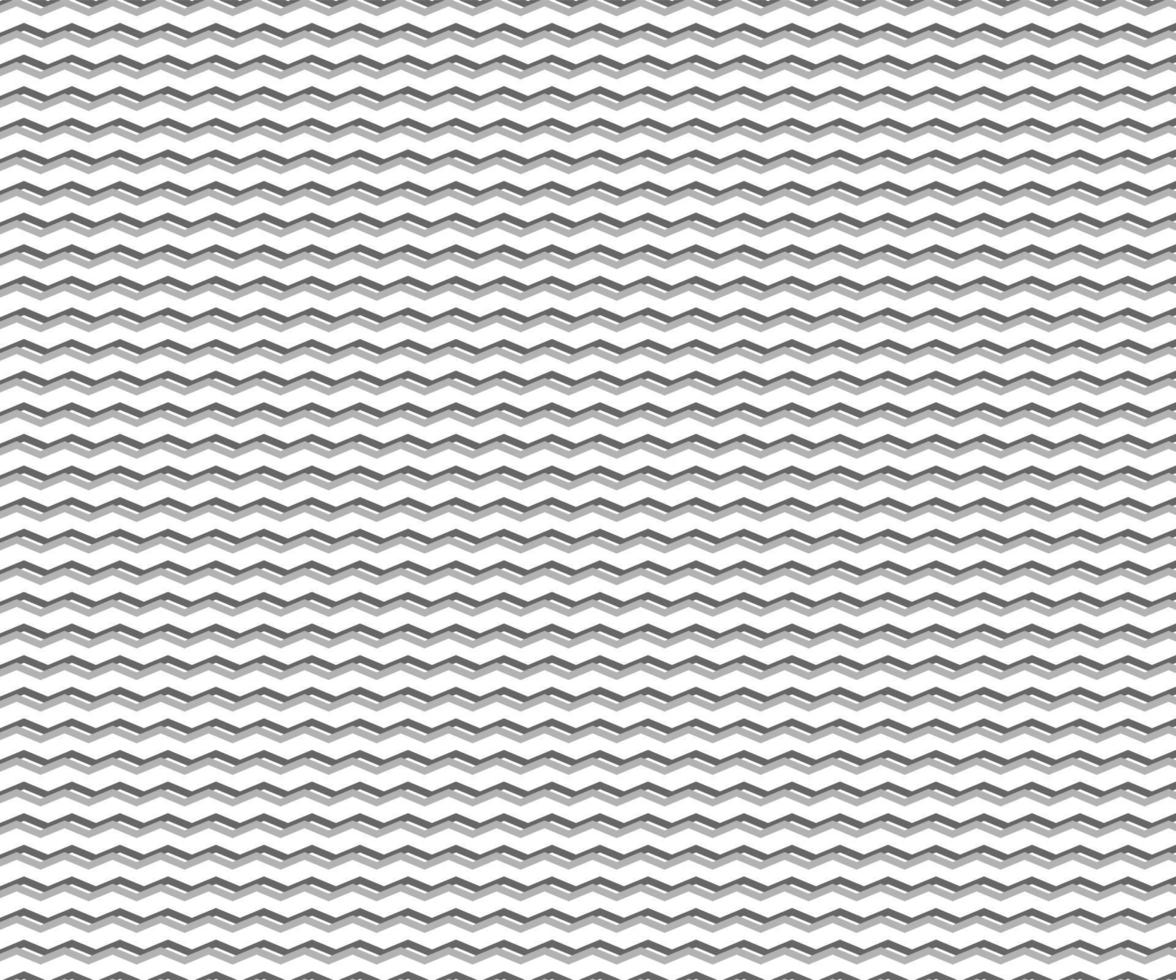 Wave, zigzag lines pattern. Black wavy line on white background. Texture vector - illustration