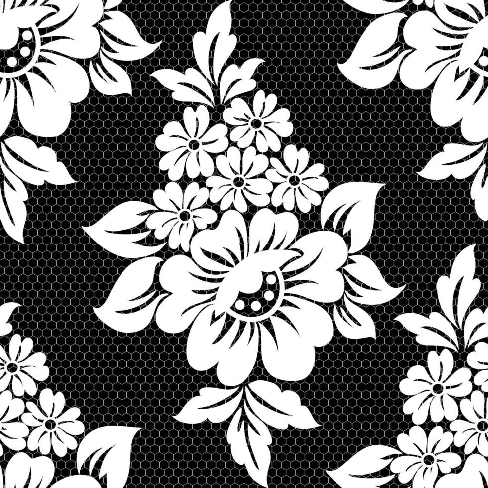 Lace seamless pattern vector