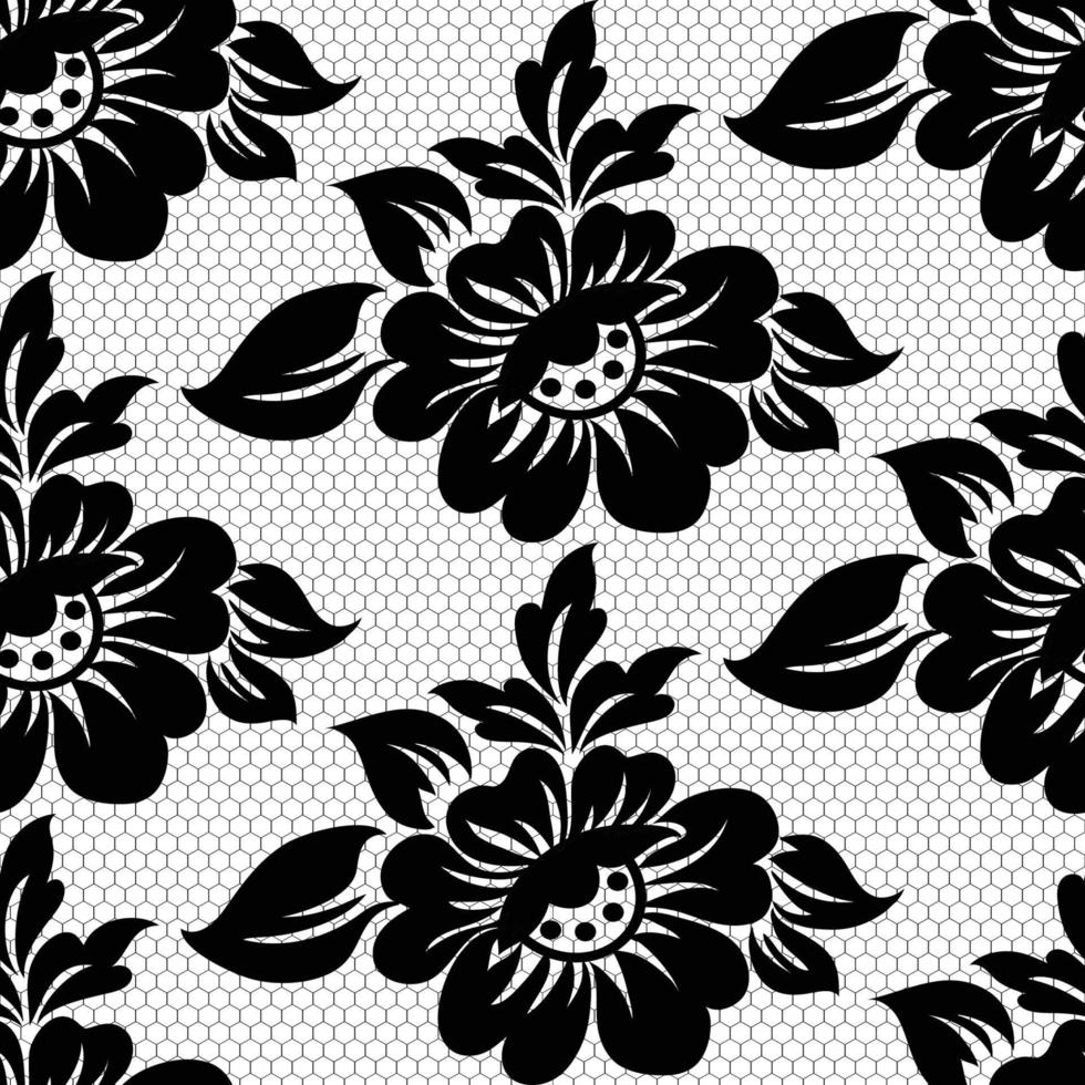 Seamless flower lace pattern 8543713 Vector Art at Vecteezy