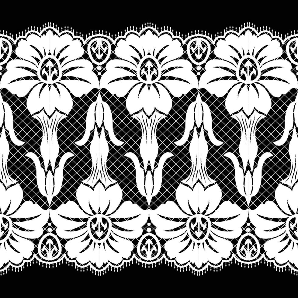 Lace seamless pattern vector