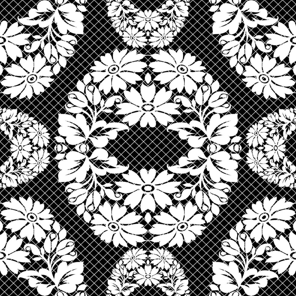 Lace seamless pattern vector