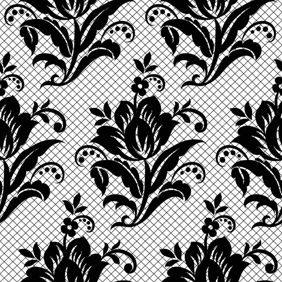 Lace seamless pattern vector