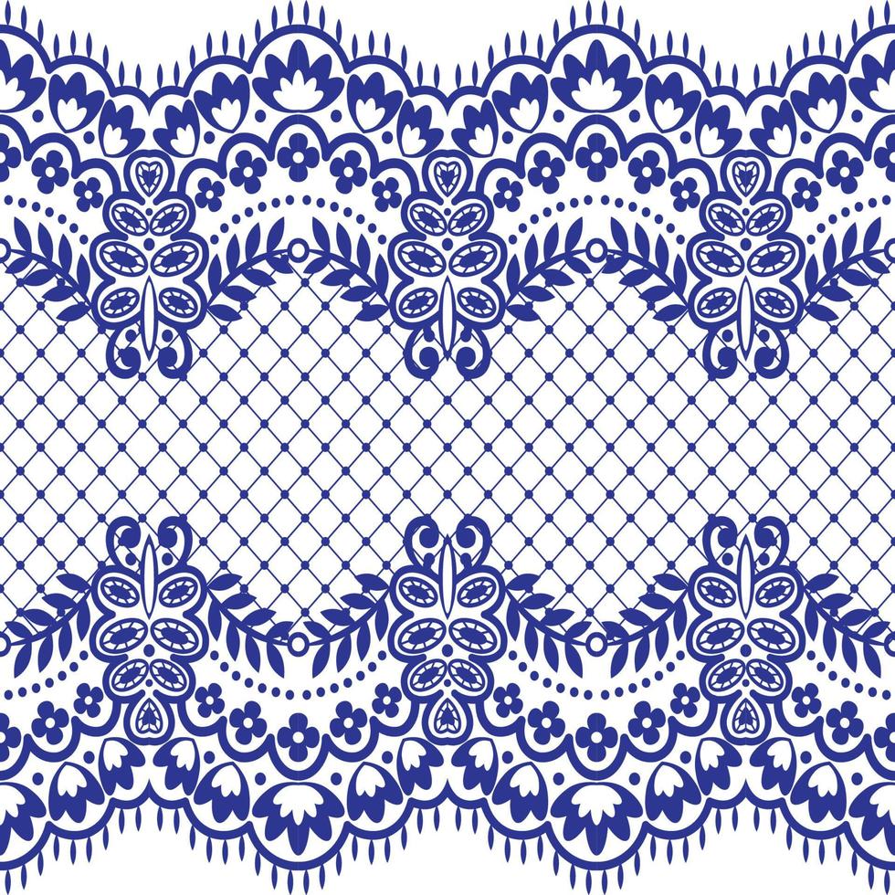 Lace seamless pattern vector