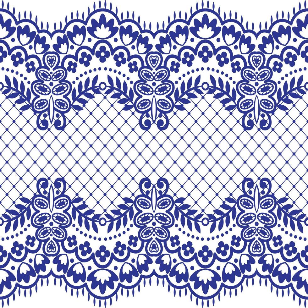 Lace seamless pattern vector