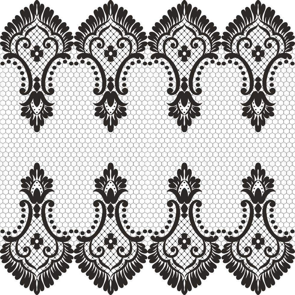 Lace seamless pattern vector