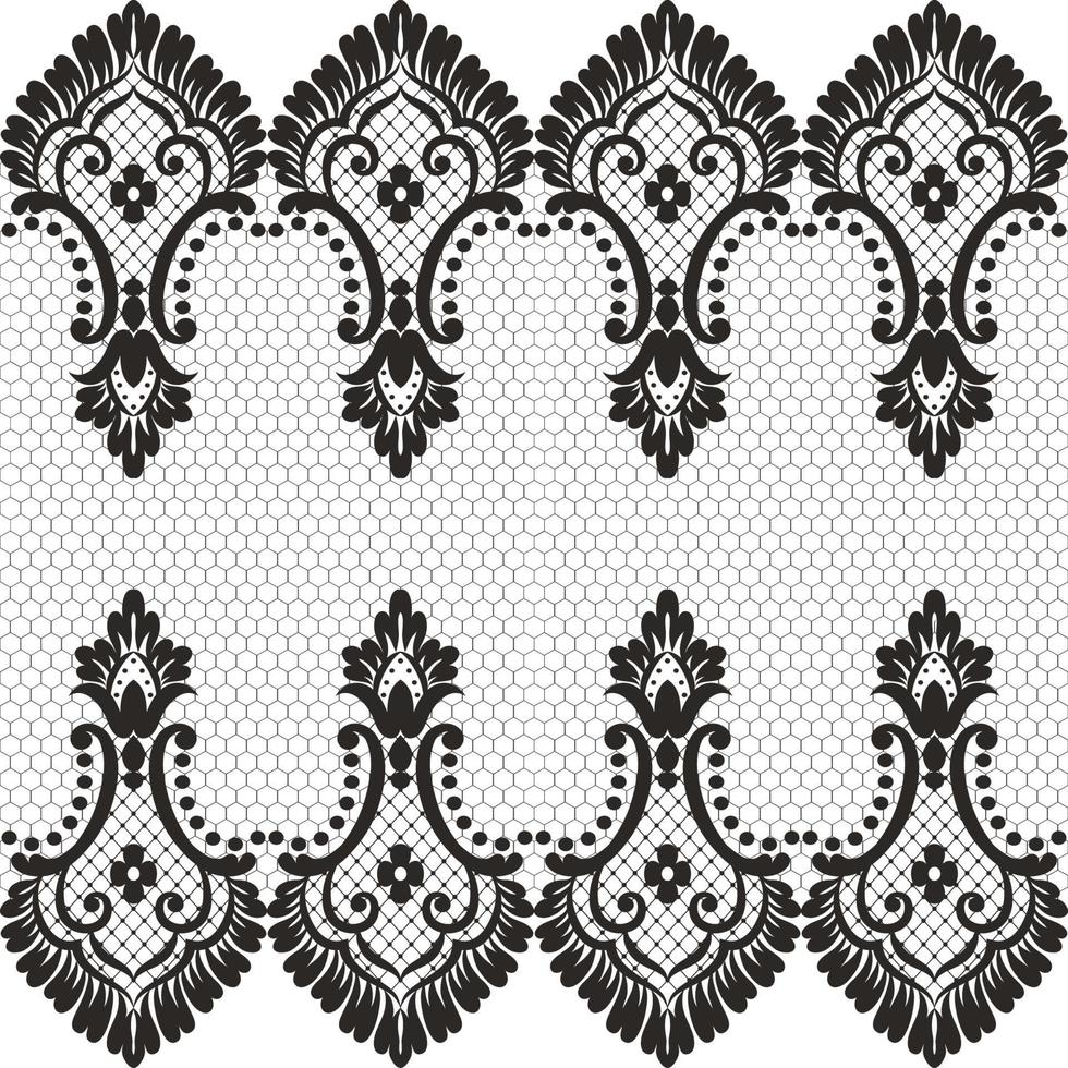 Lace seamless pattern vector