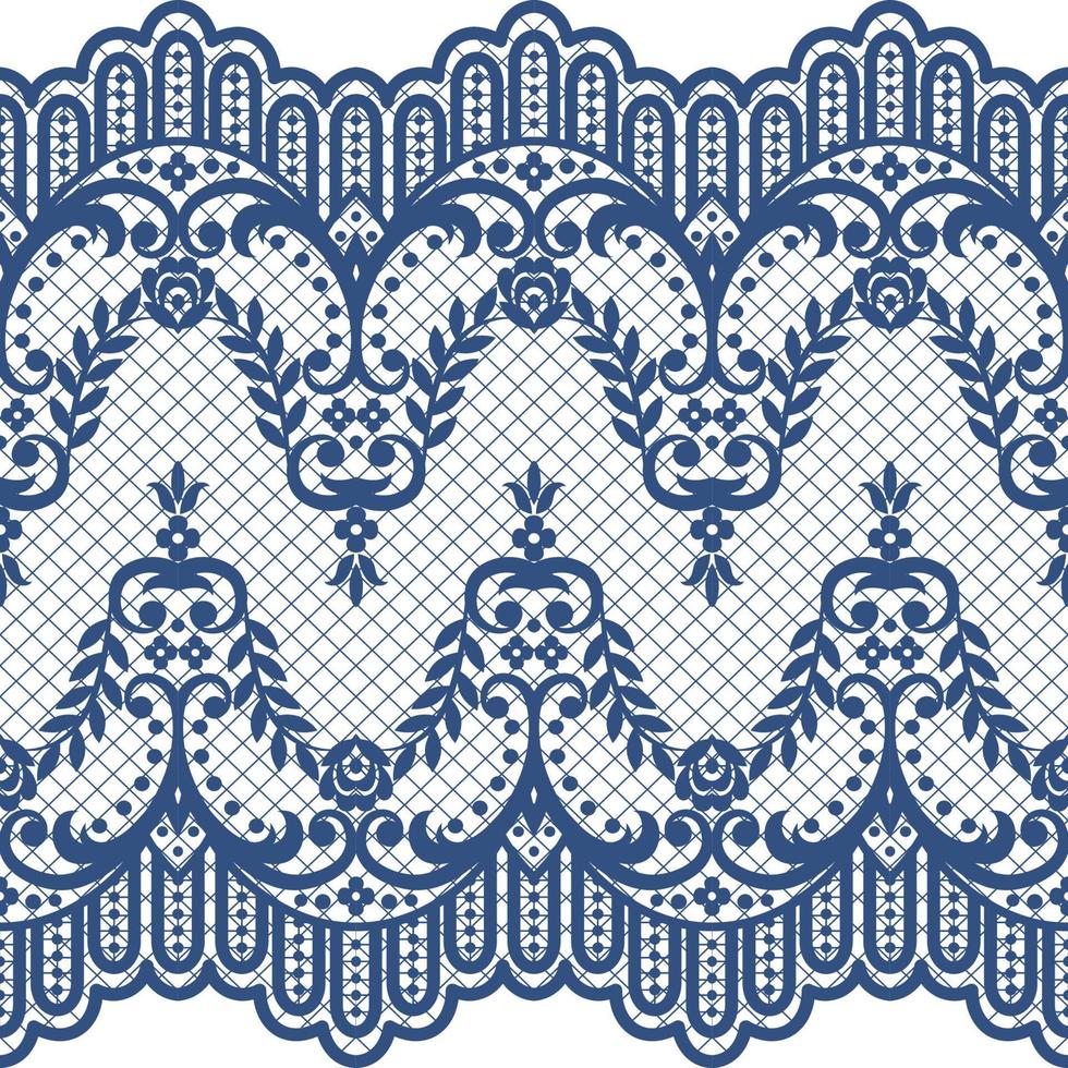 Lace seamless pattern vector