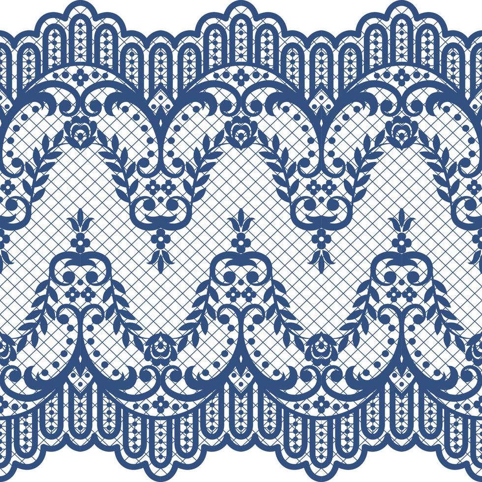 Lace seamless pattern vector