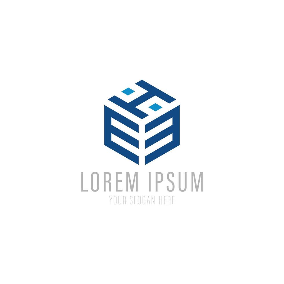 Vector logo design template for business. Technology innovation sign.
