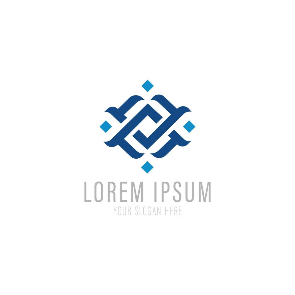 Vector logo design template for business. Technology innovation sign.