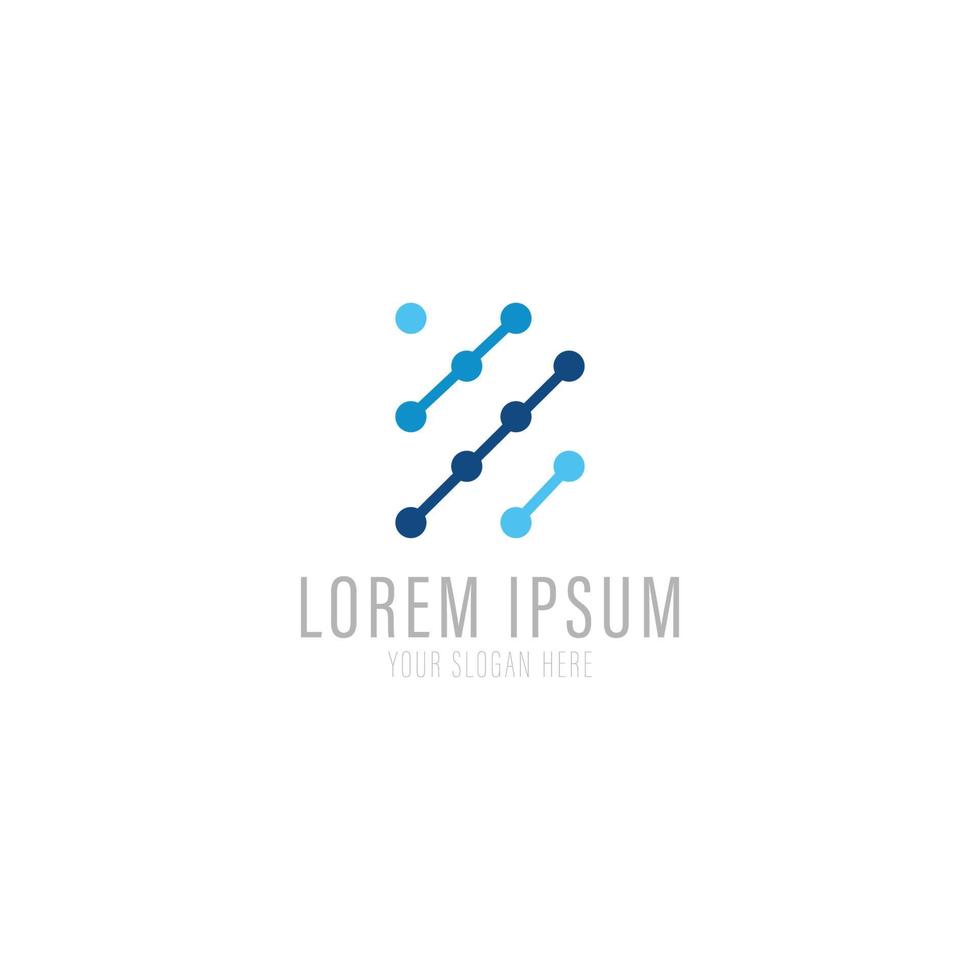 Vector logo design template for business. Technology innovation sign.