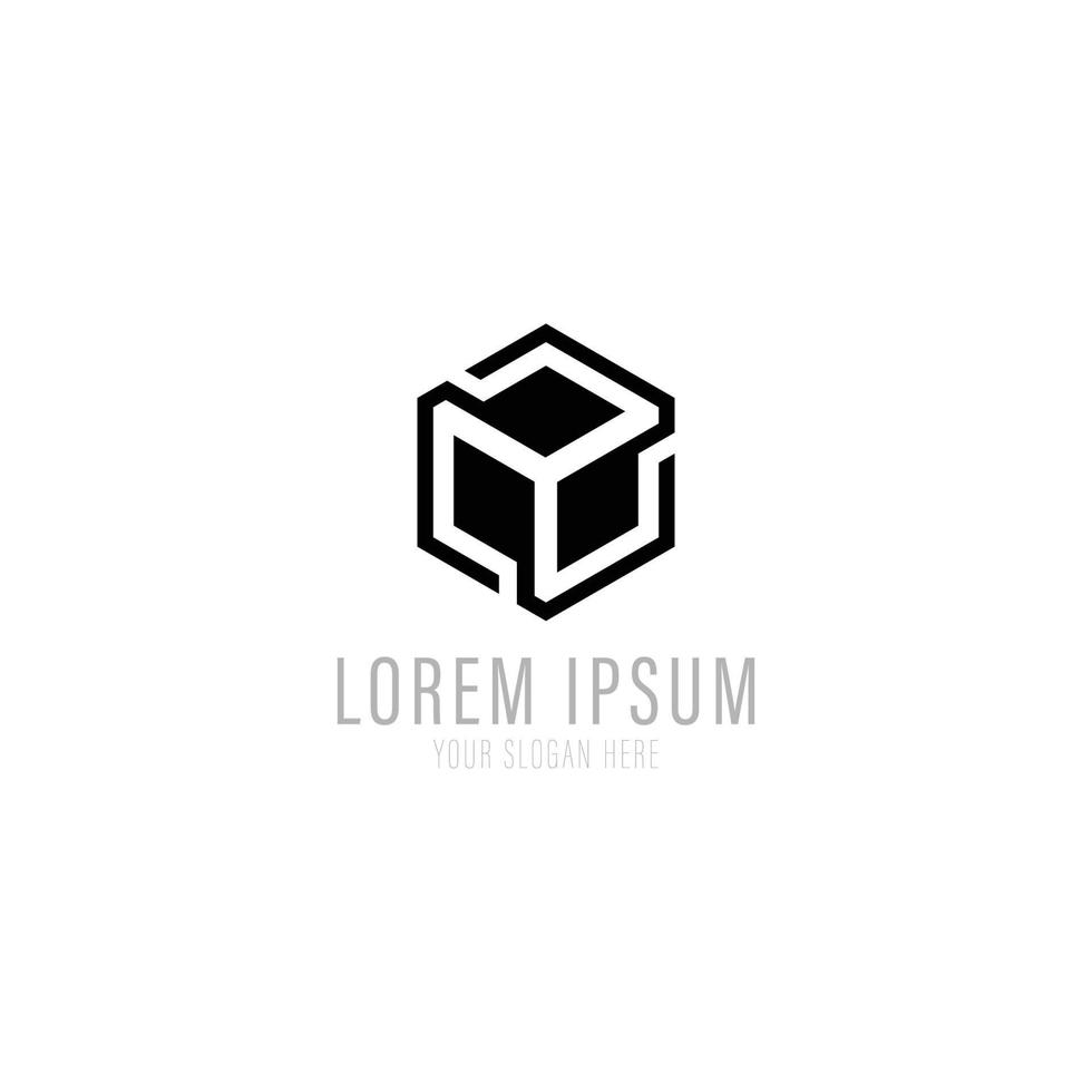 Cube icon vector illustration.