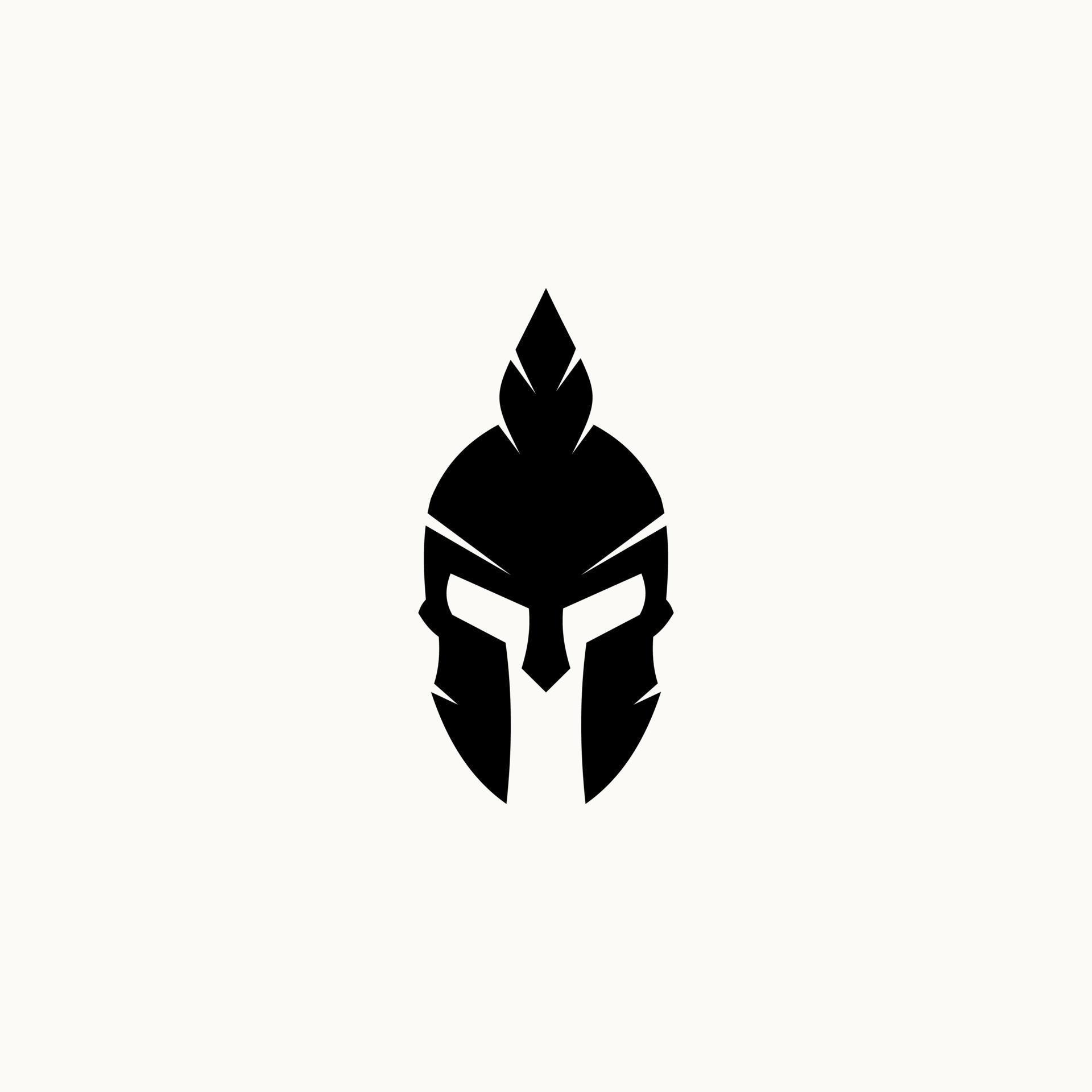 Spartan Warrior Helmet - Sparta Mask logo design, suitable for your ...