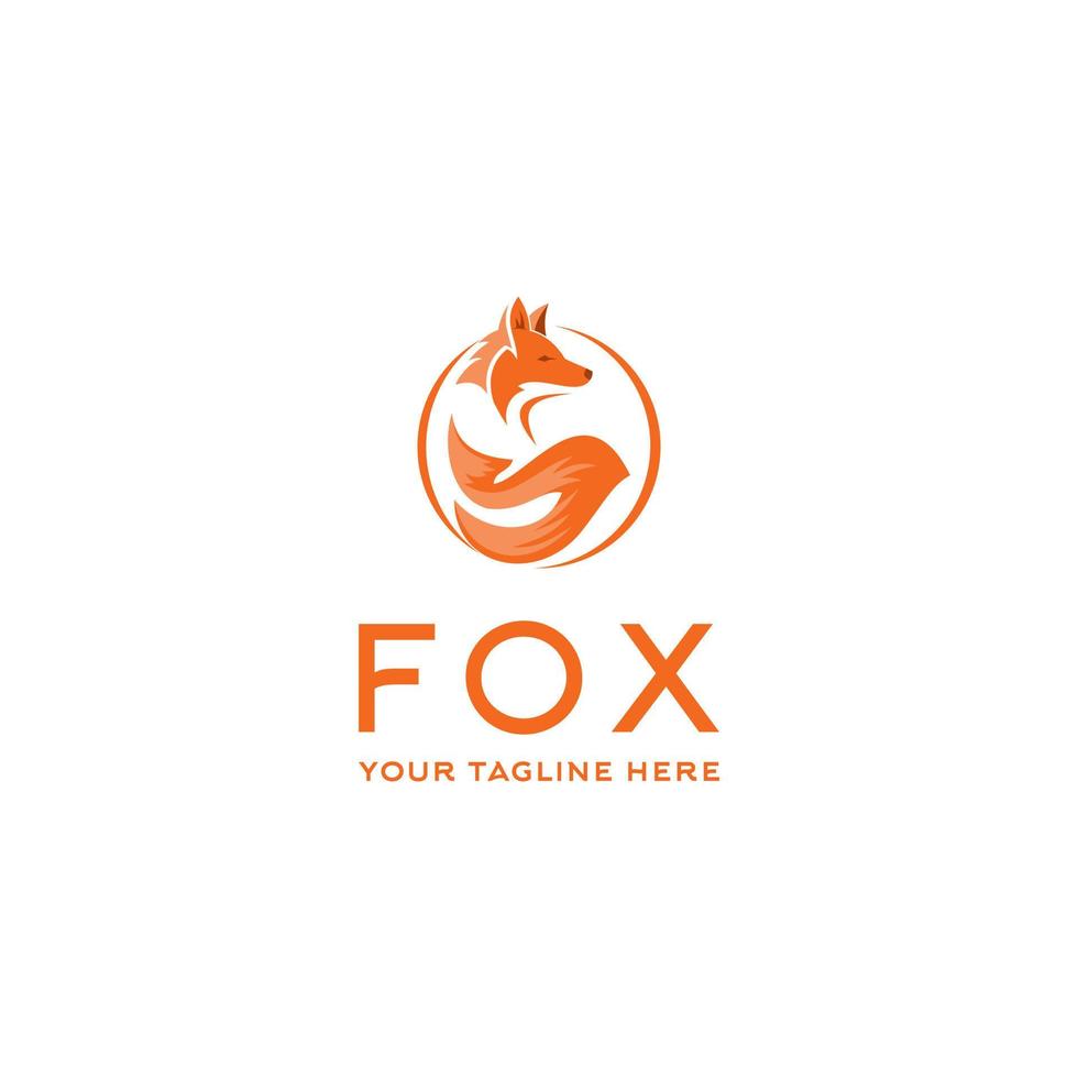 Fox logo design, Animals Fox Logo Template. Suitable for your design need, logo, illustration, animation, etc. vector